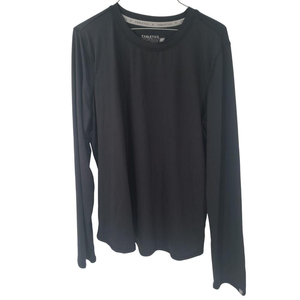 FABLETICS Black Long Sleeve Top Womens Size Extra Large XL Athletic Workout